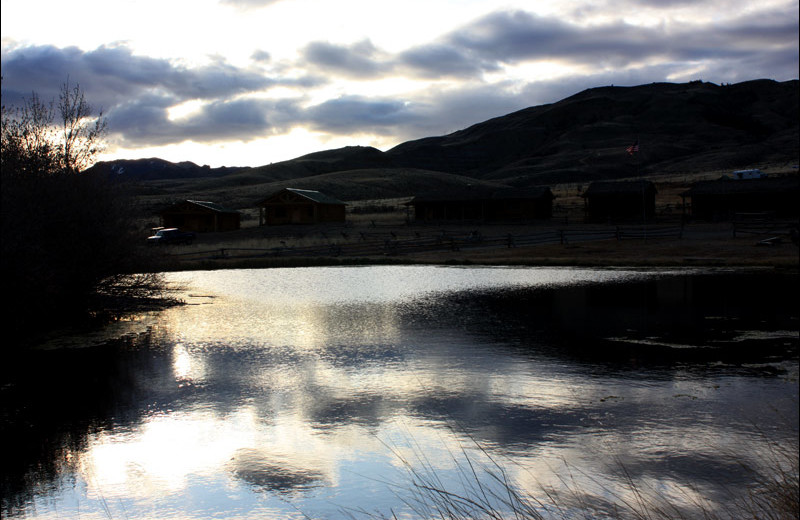 Pond view at Rand Creek Ranch.