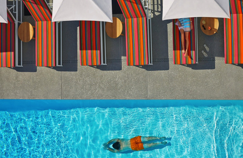 Outdoor pool at Graduate Tempe Hotel.