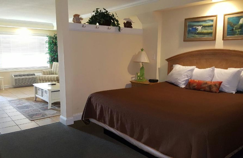 Guest room at Islander Hotel & Resort.