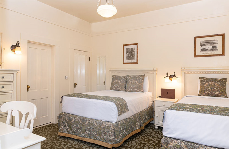 Guest room at Wawona Hotel.