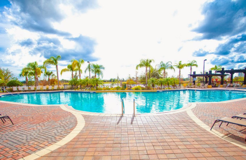 Outdoor pool at Casiola Vacation Homes.