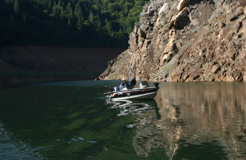 Fishing at Lake Oroville.