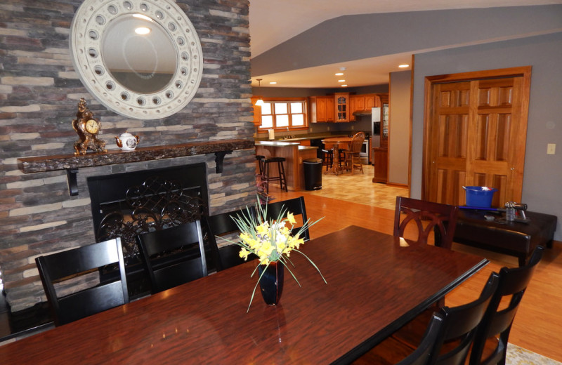 Cabin interior at Cut Above Cabins.