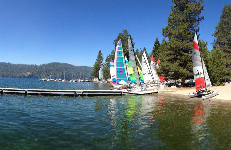 Lake view at Lakeshore Resort Huntington Lake.