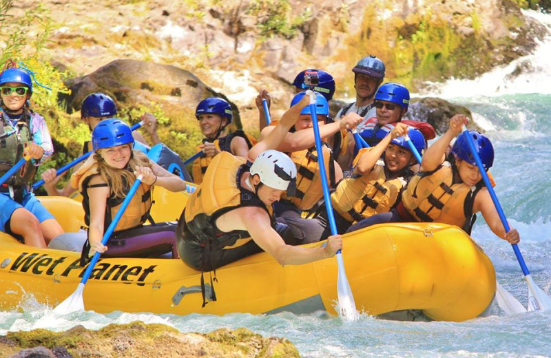 Rafting at Vagabond Lodge.
