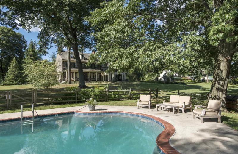 Outdoor pool at The Inn at Grace Winery.