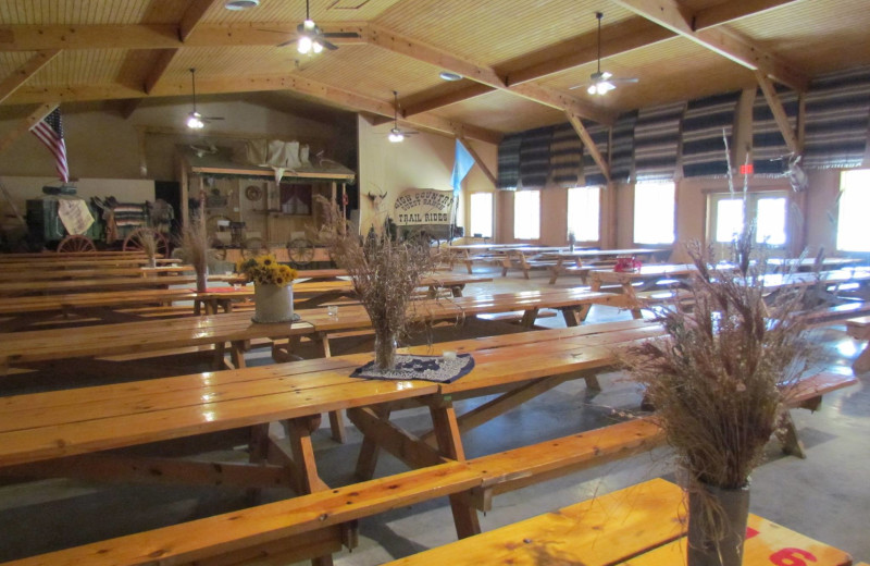 Dinning hall at High Country Guest Ranch.