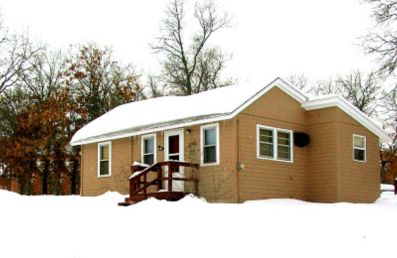 Cabin exterior at Schatzi's 4 Seasons Resort.