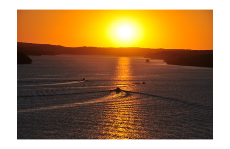 Lake cruise at Sunset Beach Resort.