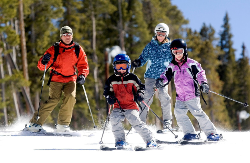 Skiing at Old Forge Camping Resort.