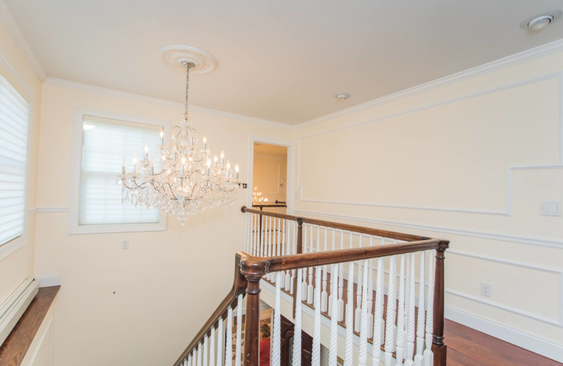 Interior view of Meadowbrook Estate.
Hallway leading to guest suites 