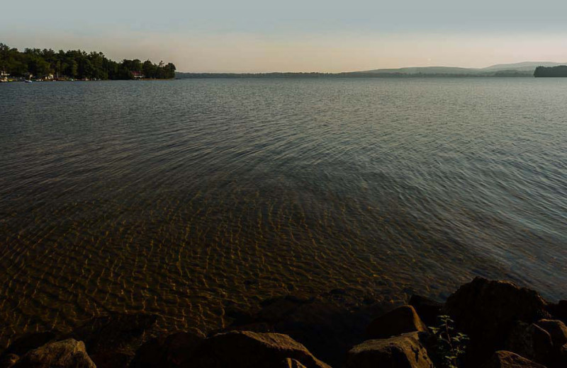 Lake view at The Lake House at Ferry Point B&B.
