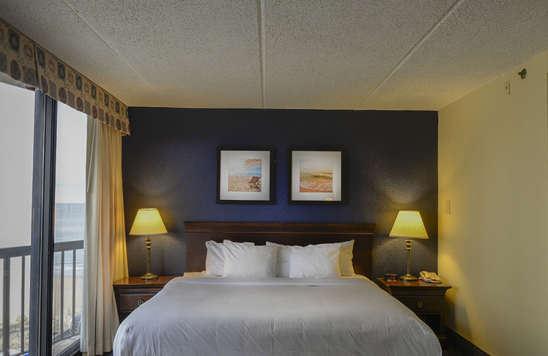 Guest room at Clarion Resort Fontainebleau.