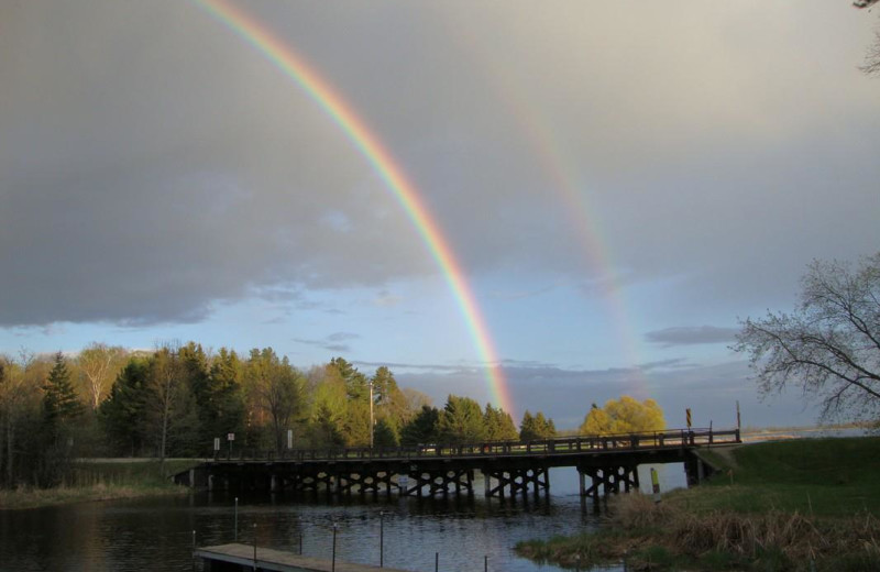 Bridge view of Anchor Inn Resort.