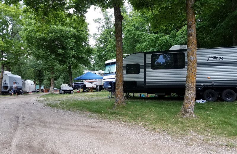 RV campground at Northern Lights Resort.