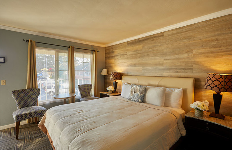 Guest room at Inn by the Bay Monterey.