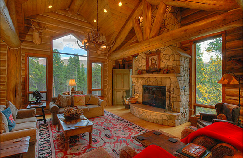 Rental living room at Breckenridge Rentals by Owner.