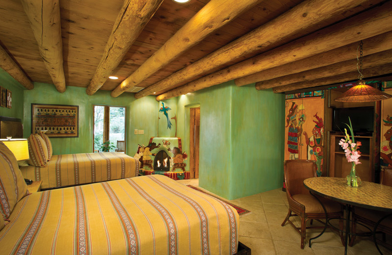 Guest room at El Monte Sagrado.