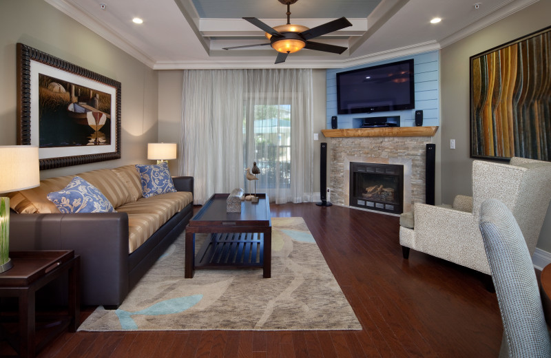 Villa living room at Holiday Inn Club Vacations South Beach Resort.