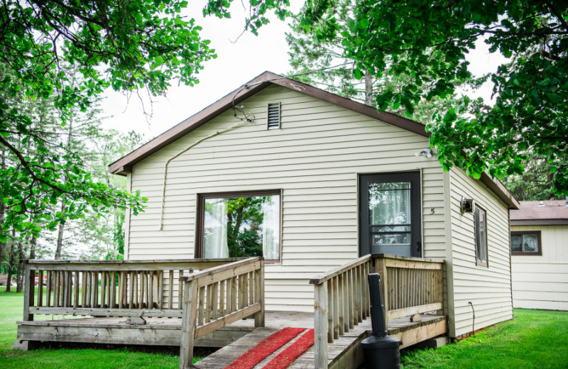 Cabin exterior at Birchview Resort.