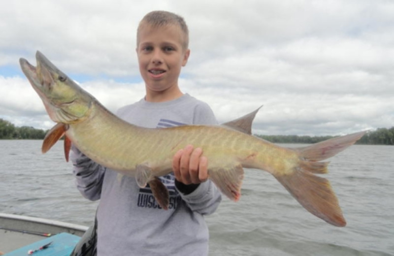 Musky Fishing at Evergreen Lodge.