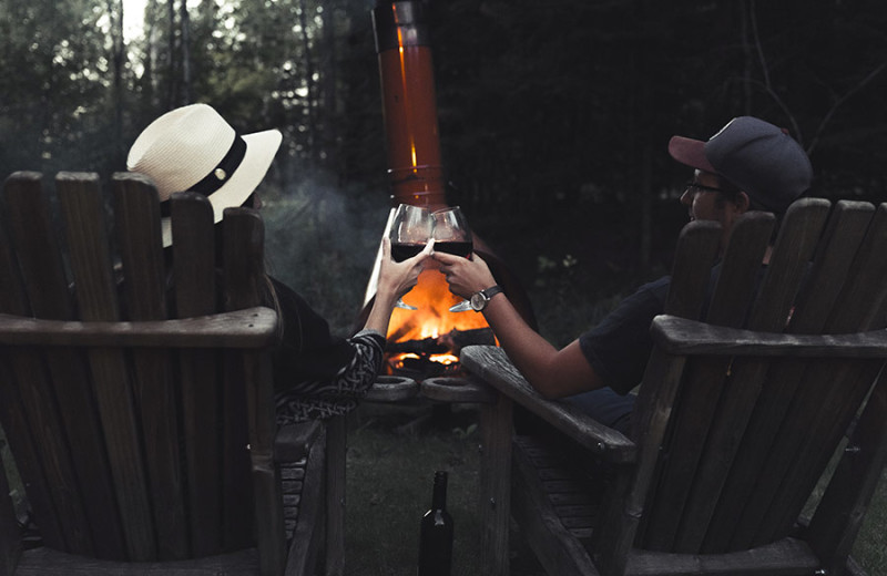 Couple at Tallpine Lodges.