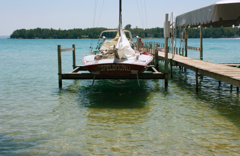 Dock at White Birch Lodge.
