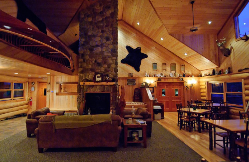 Lobby at Hungry Jack Lodge.