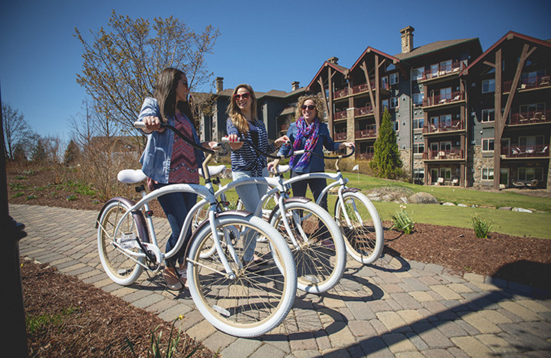 Biking at Minerals Hotel.