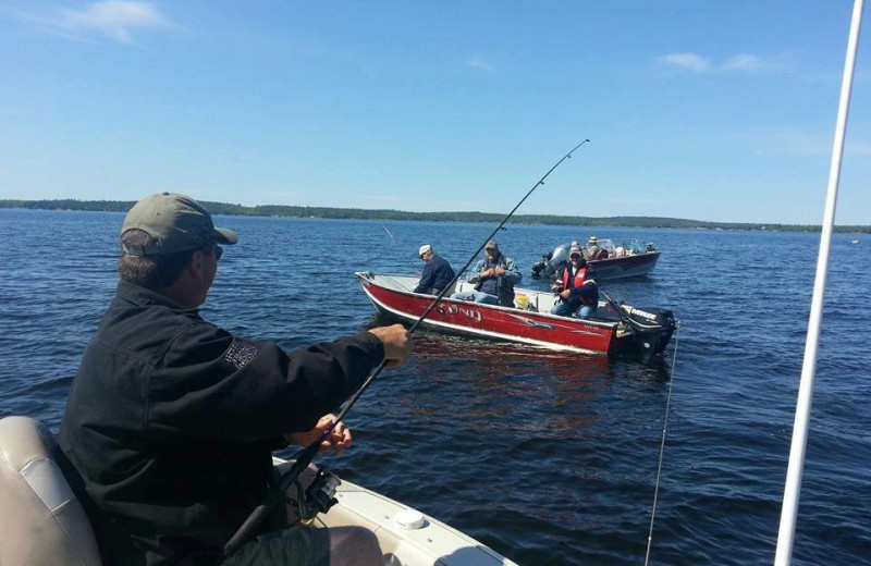 Fishing at Sandy Point Lodge.