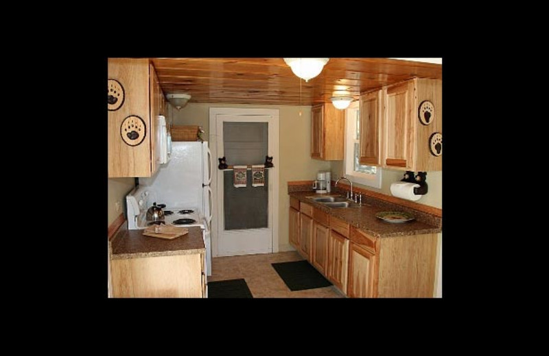 Cottage kitchen at Watson's Harverene Resort.