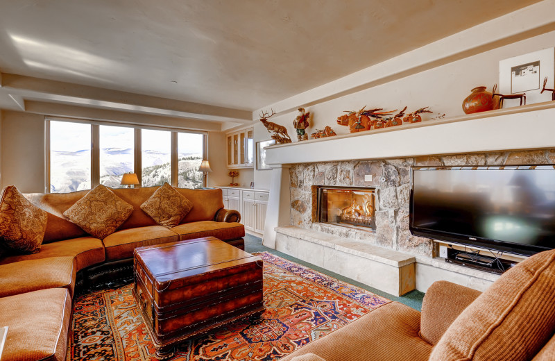 Guest living room at The Pines Lodge, A RockResort.