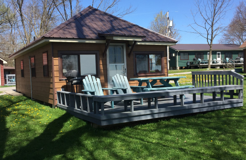 Cabin exterior at Southview Cottages Resort.