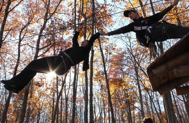 Zipline at Skytop Resort.