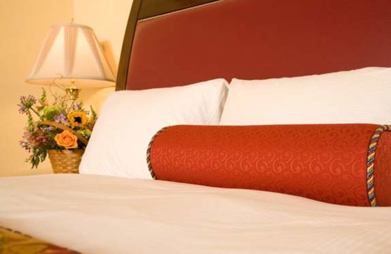 Guest bed at The Wentworth.