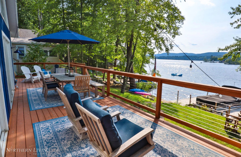 Rental deck at Northern Living - Luxurious Vacation Rentals.