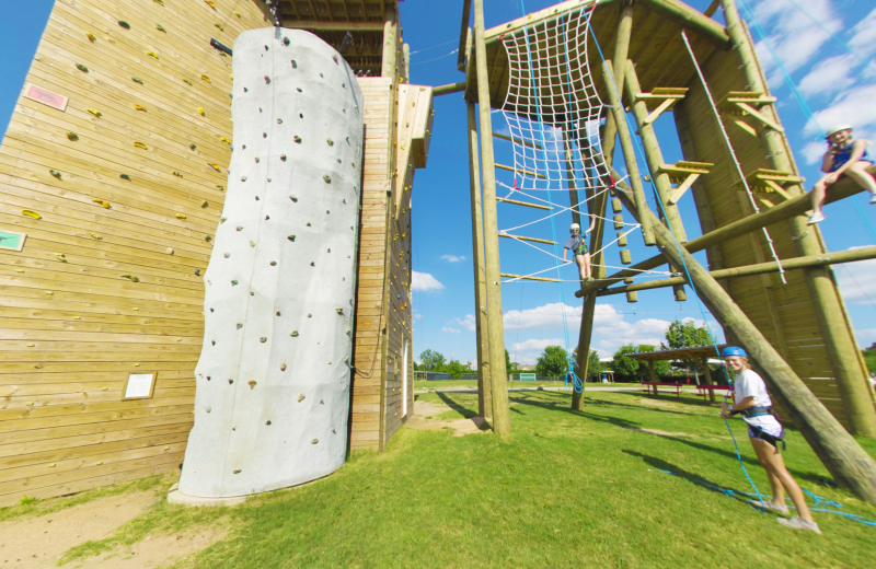 Rope course at Camp Champions on Lake LBJ.