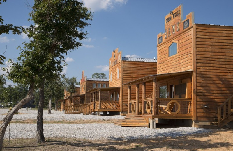 Exterior view of Diamonds Old West Cabins.