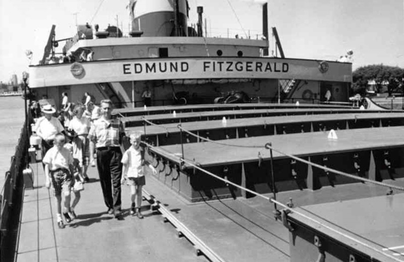 The Edmund Fitzgerald in 1975 at Eagle River Inn.