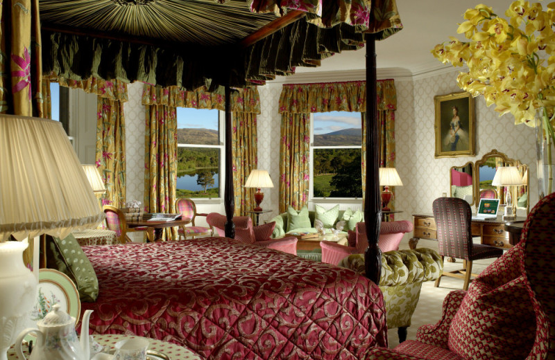 Guest suite at Inverlochy Castle.