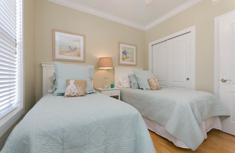 Rental bedroom at Purple Parrot Perdido Key.