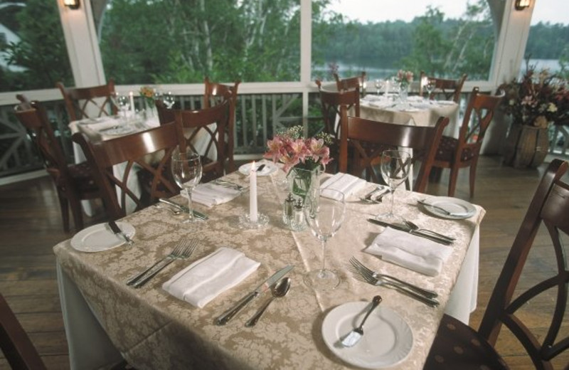Dining at Mirror Lake Inn Resort & Spa.