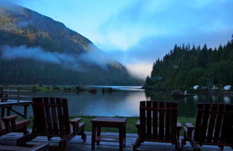 Lake view at Clayoquot Wilderness Resort.