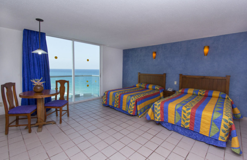 Guest room at Yalmakan Cancun Hotel and Marina.