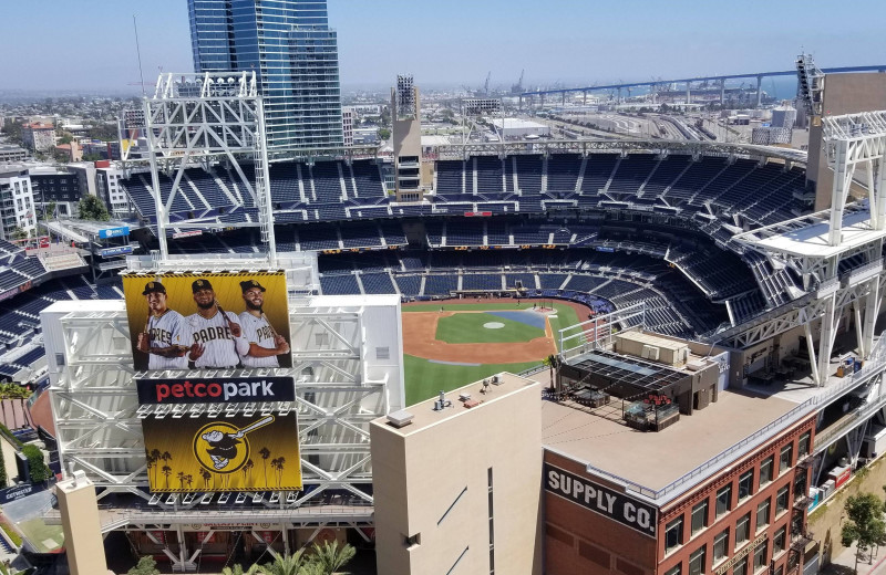 Stadium view at San Diego Marriott Gaslamp Quarter.