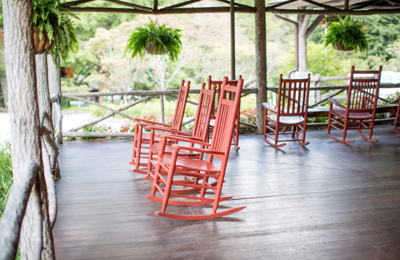 Patio at High Hampton Resort.