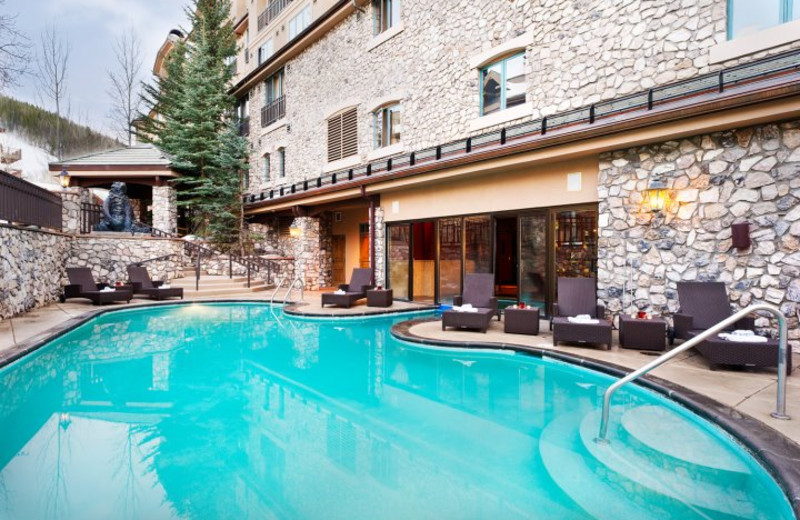 Outdoor pool at Beaver Creek Lodge.