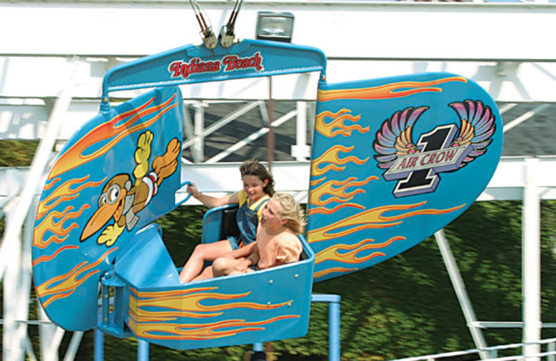 Rides at Indiana Beach Amusement Resort.