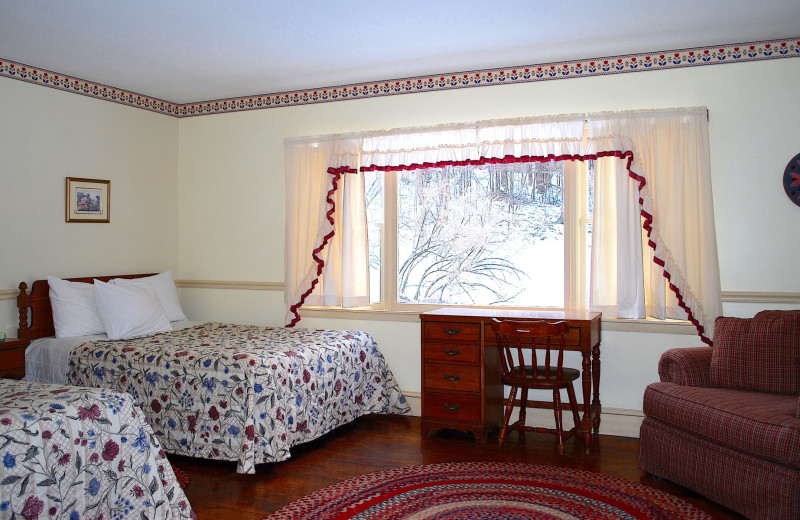 Guest room at Winter Clove Inn.