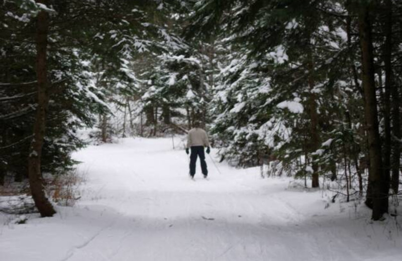 Snowshoeing at S & J Lodge.